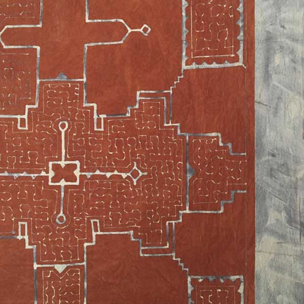 茶色の泥染めの工程6 シピボ族の泥染め-アマゾン屋-